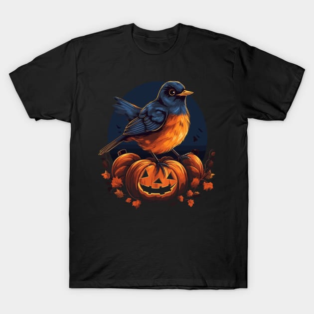 American Robin Halloween T-Shirt by JH Mart